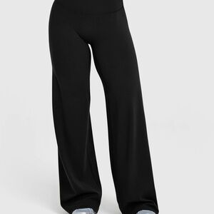 Elegant Black Wide-Leg Women's Pants